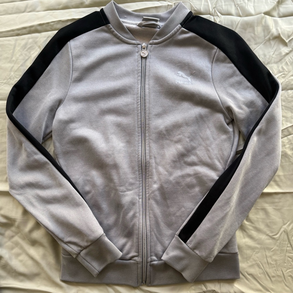 Puma Y2K Light Gray Zip-Up Jacket
